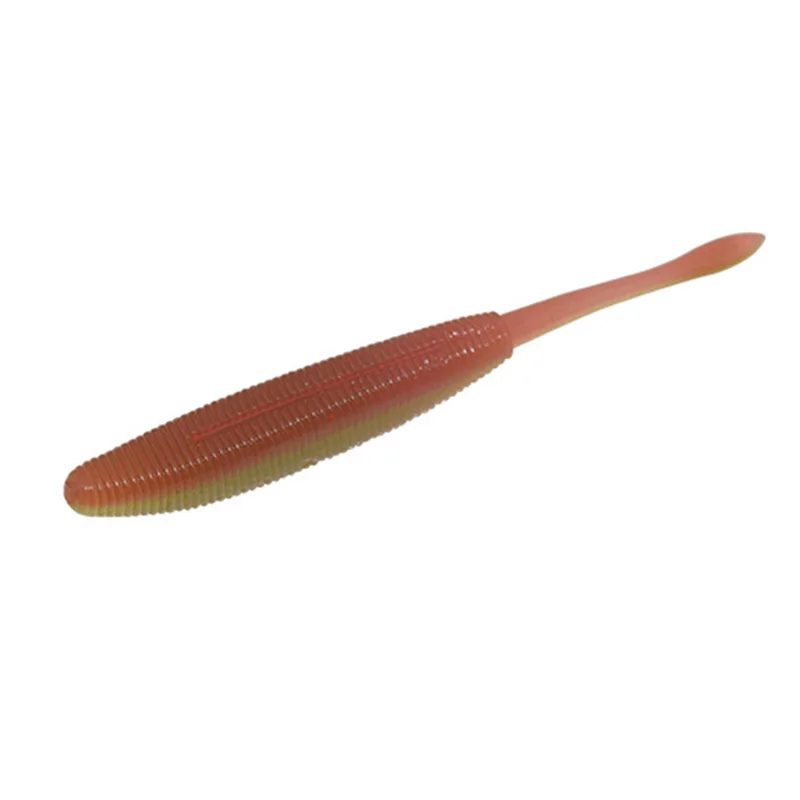 Señuelo de pesca fácil Shad jigging Wobbler 100mm 4,7g, cebo blando, paleta de pesca de carpa, señuelos de silicona de cola única, 6 unids/lote - imagen 5