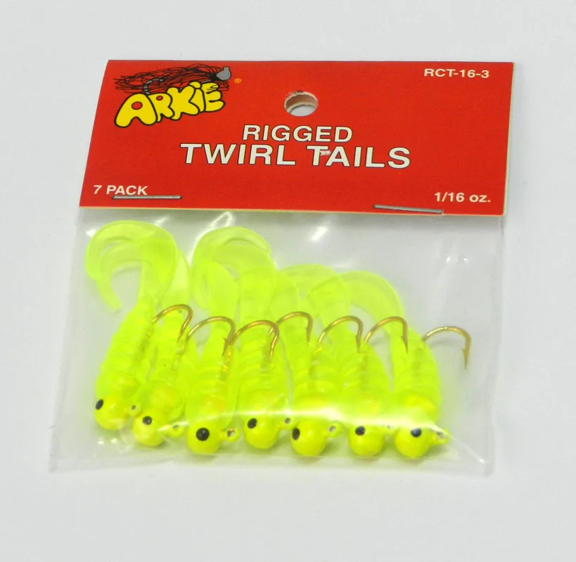 Señuelos de pesca, cebo de lubina, cebo suave, cabeza de plantilla, colas giratorias, cebos de gusano, bolsa de 7 piezas - imagen 2