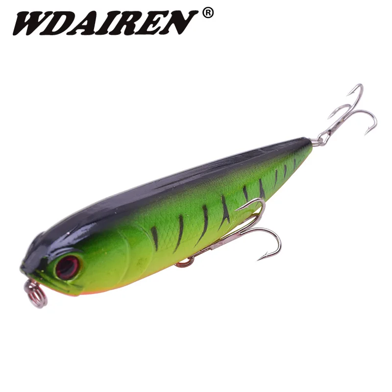 Señuelo de lápiz para pesca, cebo Artificial duro de 115mm y 16g, cebos flotantes para pececillos, aparejos de superficie de agua superior, WD-216, 1 unidad
