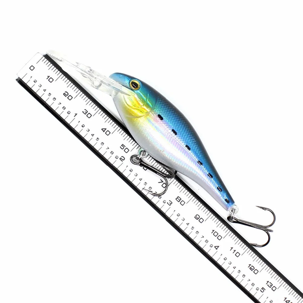 AOCLU pececillo flotante 70mm 8,8g cebo duro manivela Deep Diver profundidad 1,5-3,3 m señuelo de pesca VMC gancho aparejos calidad
