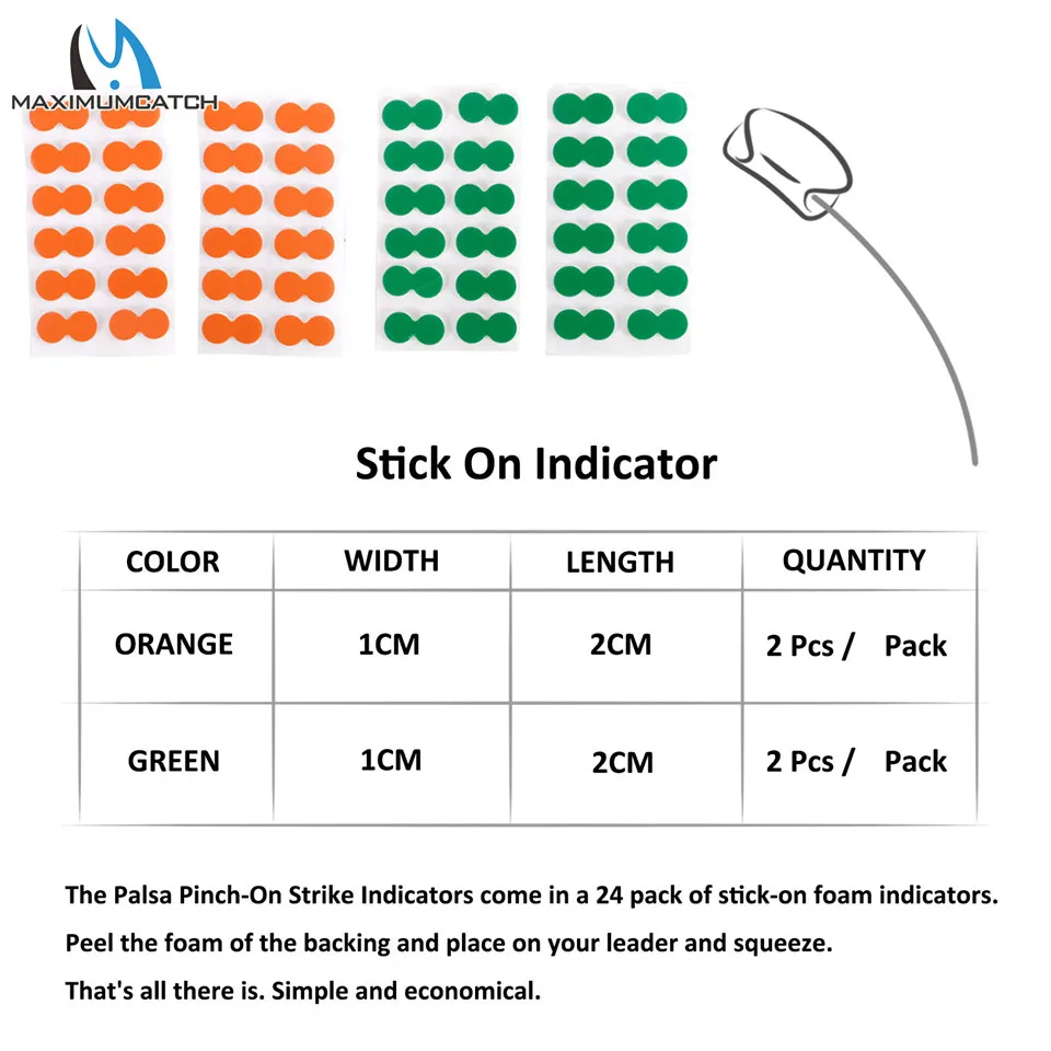 Maximumcatch-espuma flotante autoadhesiva/palo de plástico/gota de lágrima/bobber/indicador de huelga de tubo, accesorio de pesca con mosca - imagen 5