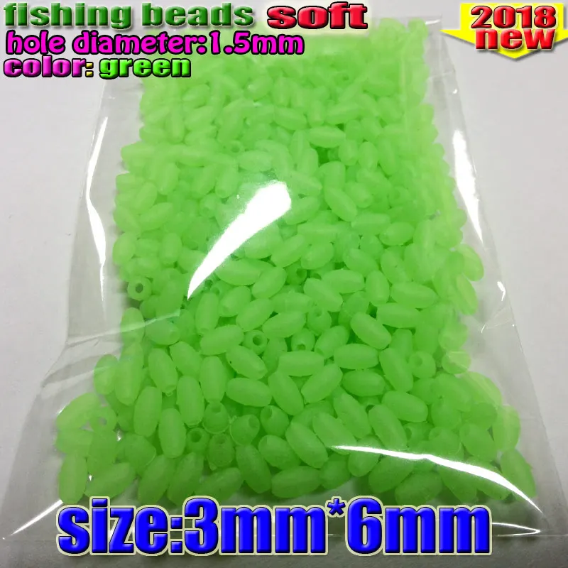 Cuentas pesca luminosas brillan en oscuridad – Plástico resistente - imagen 4