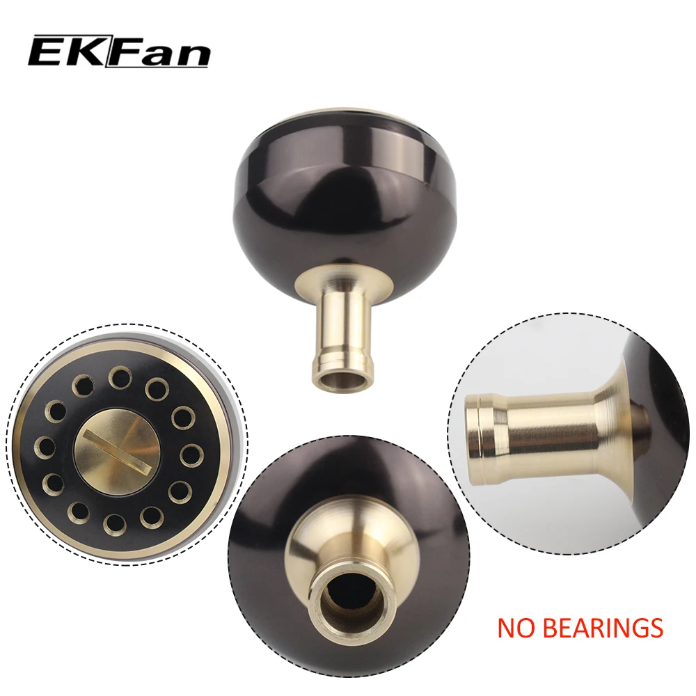 EKFan 1 pieza de diámetro 32mm/35mm/38mm perilla de mango de pesca de aleación de aluminio para piezas de mango de carrete giratorio de fundición de cebo - imagen 3