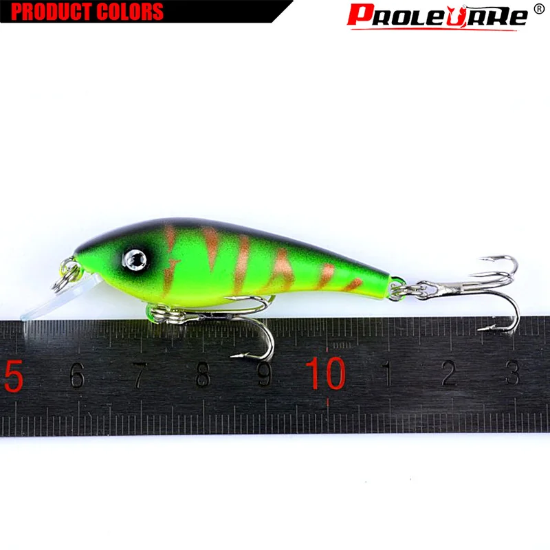 Señuelos de Pesca Minnow, cebo duro flotante Topwater Wobbler, accesorios de pesca de lubina, enchufe de flotador lento, 6cm, 4,5g, 1 ud. - imagen 2