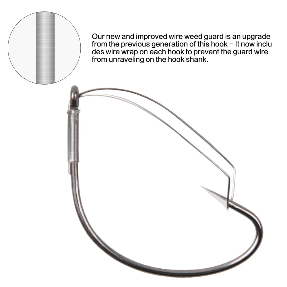 30 Uds. Anzuelo de pesca loco con púas sin malezas de acero rico en carbono, kit de aparejo loco de un solo gancho para aparejos de pesca de lubina - imagen 2