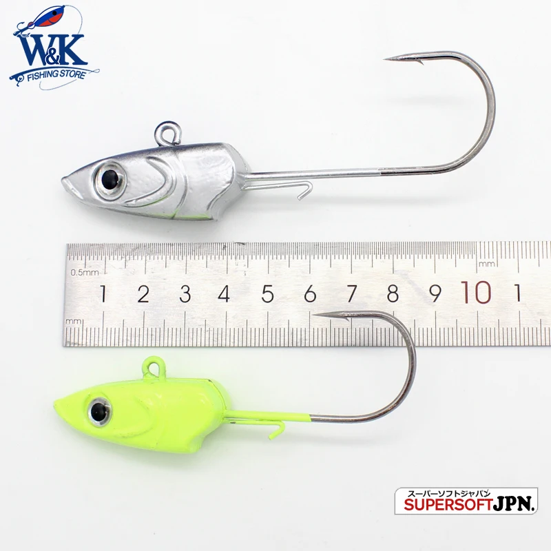 Jig Head 90g 8/0 anzuelos para señuelo suave Sayori Shad anzuelos 2 uds/pk anzuelos de pesca anzuelo de cabeza JIG colorido - imagen 2