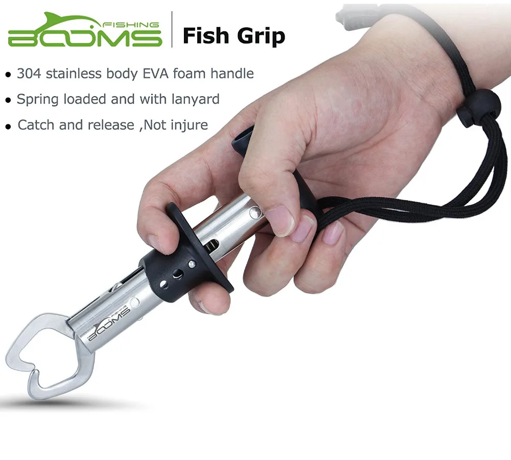Booms Fishing G01-6 pulgadas alicates de pinza de pescado de acero inoxidable abrazadera de agarre de labio herramienta de bloqueo de gatillo aparejos accesorios de pesca - imagen 2