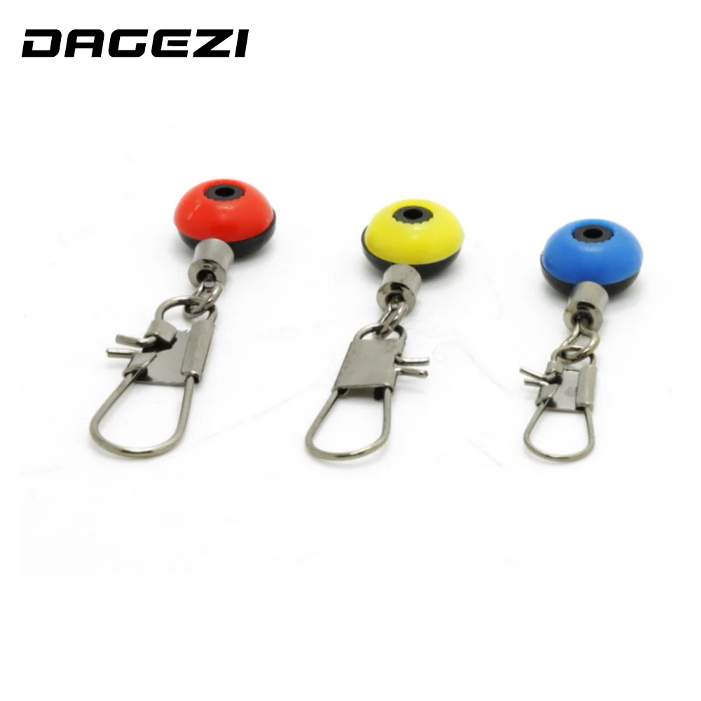 DAGEZI-conector de pesca giratorio, anillo sólido de enclavamiento para caja de aparejos de pesca de carpa, 3 colores, 50 unids/lote - imagen 3