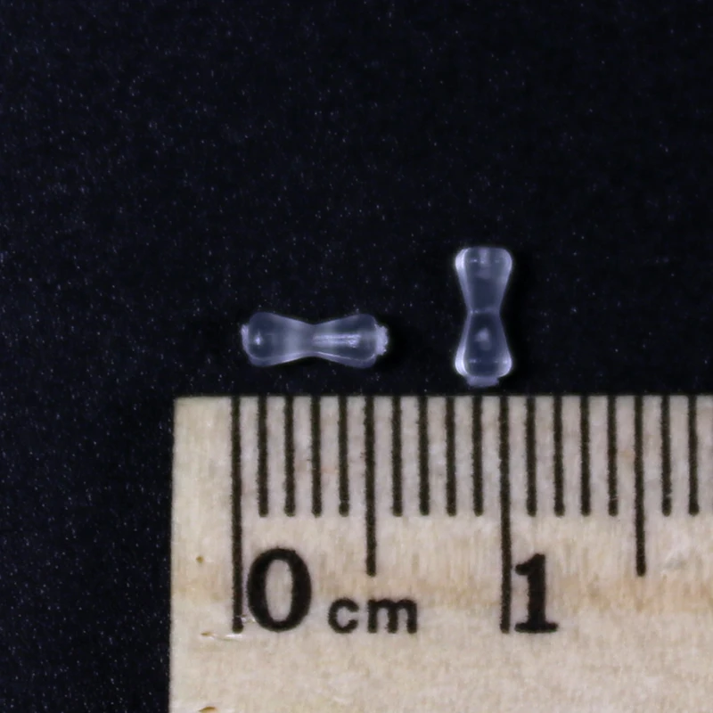 Bimoo-100 topes/tarjeta para pescar carpas, accesorio para el pelo de pesca, cebo Boilie, forma de mancuerna, Bobbe, plástico transparente - imagen 4