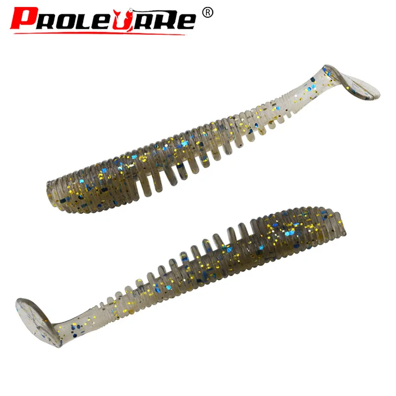 10 unids/lote Wobblers Señuelos de Pesca 75cm 2,8g Easy Shiner Swimbait cebo suave de silicona doble Color carpa Artificial señuelo suave PR-051 - imagen 4