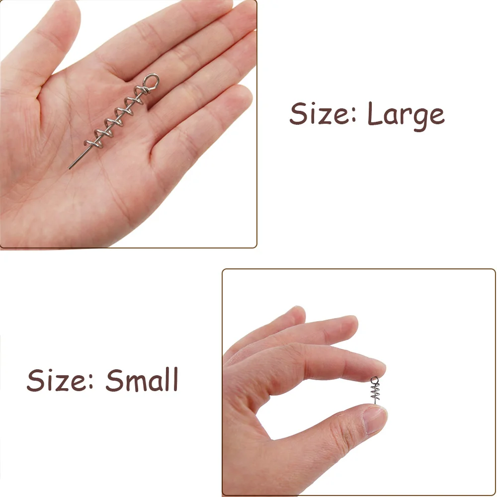 30 unids/lote de acero inoxidable cebo suave resorte bloqueo Pin pesca señuelo conector fijo pestillo equipo de pesca - imagen 3