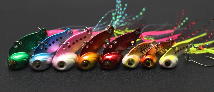 Mini señuelo de pesca vib, cebos de Metal de cobre con vibración, cebo duro de 3g y 6g, cebos artificiales de agua dulce - imagen 4
