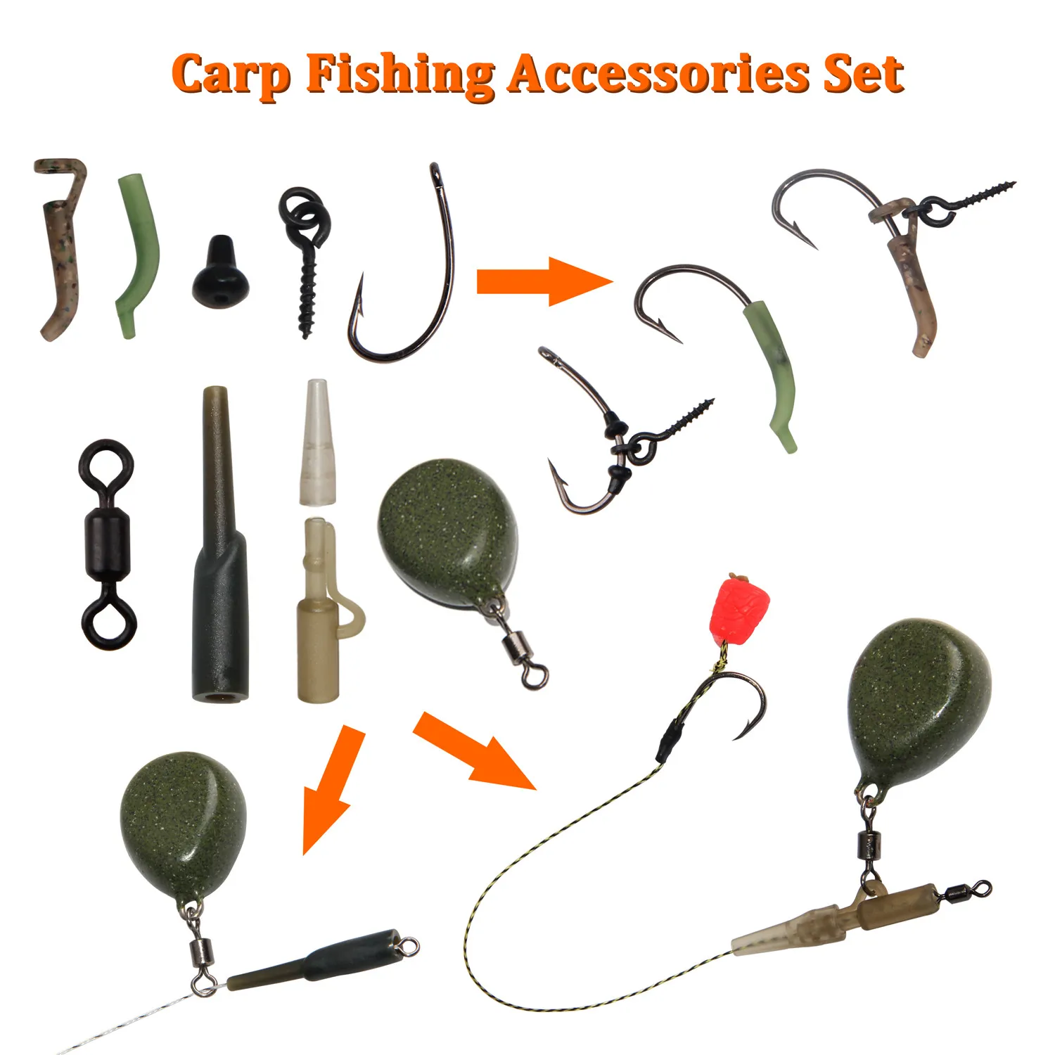 Kit montaje carpa – Giratorios, eslabones y mangas - imagen 4