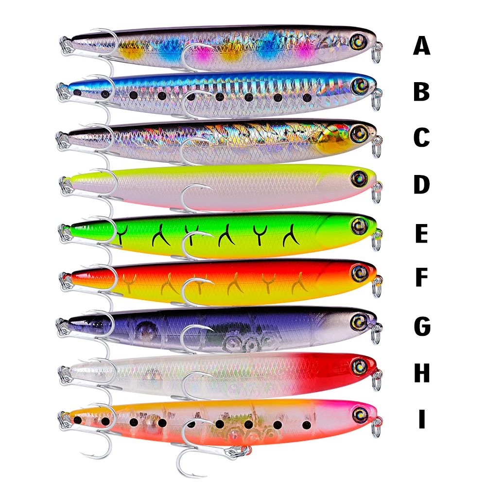 PROBEROS-Señuelos de Pesca de 11,5 cm-13,5g, cebo tipo lápiz que se hunde, Wobbler duro, sin labios, Swimbait de fundición larga, Isca Bass, 1 ud. - imagen 3