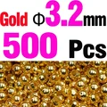 500Pcs  gold 3.2mm
