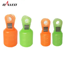 Balleo-cubierta de gancho de plástico para pesca, cubierta de madera para camarones, gancho de calamar, gancho de paraguas, abrazadera de seguridad, aparejos de pesca, 6 piezas