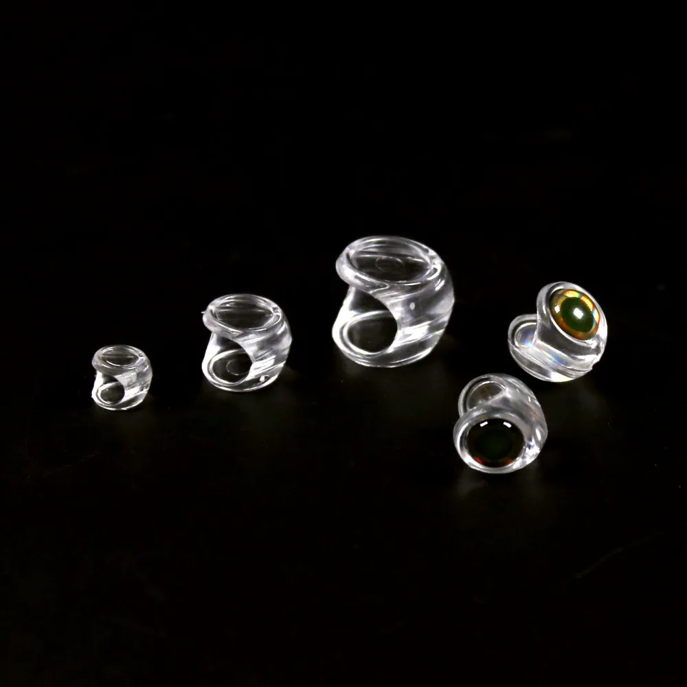 Bimoo, 10 Uds., cabeza de máscara de pescado atado con mosca con ojos de pez 3D para moscas Streamer, Lucio, trucha, cebo de pesca, plantilla, señuelo, Material de fabricación - imagen 4