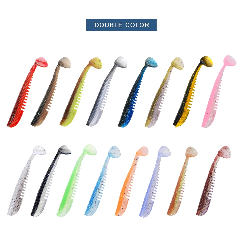 MEREDITH Awaruna Señuelos de Pesca 95mm 5,1g 5 uds cebos artificiales Wobblers Shad carpa silicona señuelos blandos pesca señuelos blandos - imagen 4