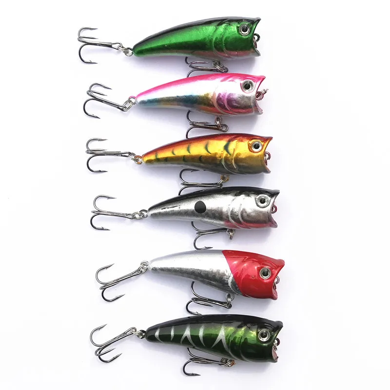 Señuelo Popper Topwater de 6 cm – Cebo artificial duro de gran boca - imagen 3