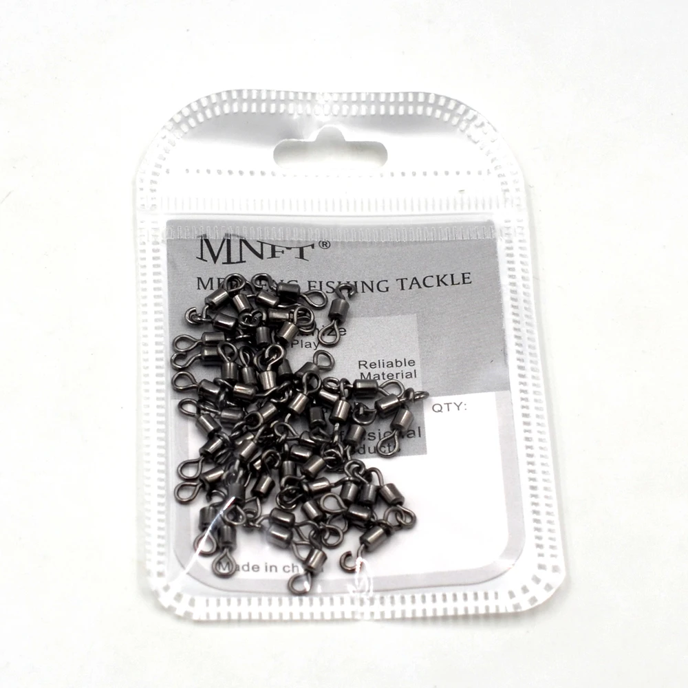 MNFT-Pin giratorio de apertura de aleación de latón duro, anillos de conector sólido, accesorio, aparejos de pesca, tamaño 8mm, 9mm, 10mm, 11mm, 13mm y 14mm, 30 Uds. - imagen 5