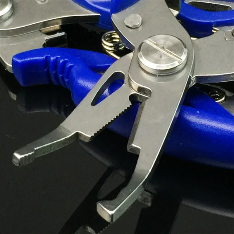 Alicates de pesca de acero inoxidable, tijera de señuelo, cortador de línea trenzada, removedor de anzuelos, herramienta de aparejos de pesca, pinzas, accesorios de tijeras - imagen 5