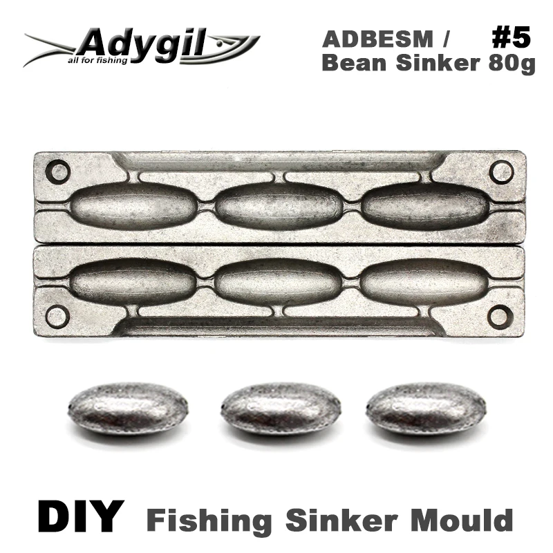 Adygil Molde plomada frijol para pesca: bricolaje - imagen 3