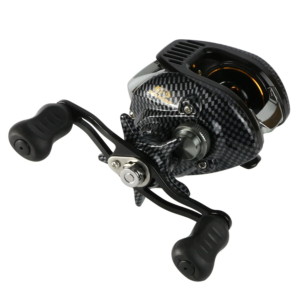 Carrete de Baitcasting con ratio de engranaje de alta velocidad, 12 + 1 BB, sistema de freno magnético y centrífugo, pesca de carpa - imagen 3