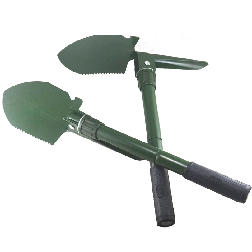 MNFT nueva pala de pesca plegable portátil supervivencia al aire libre Camping senderismo pala multifuncional Kit de supervivencia carretilla elevadora Color verde - imagen 4