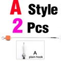 A plain hook 2Pcs