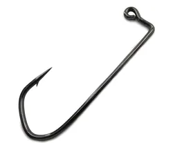 Anzuelos de pesca con púas, anzuelos negros de acero con alto contenido de carbono, 90 grados, tamaño 1 # a 7150 #, 50 unidades, 10/0