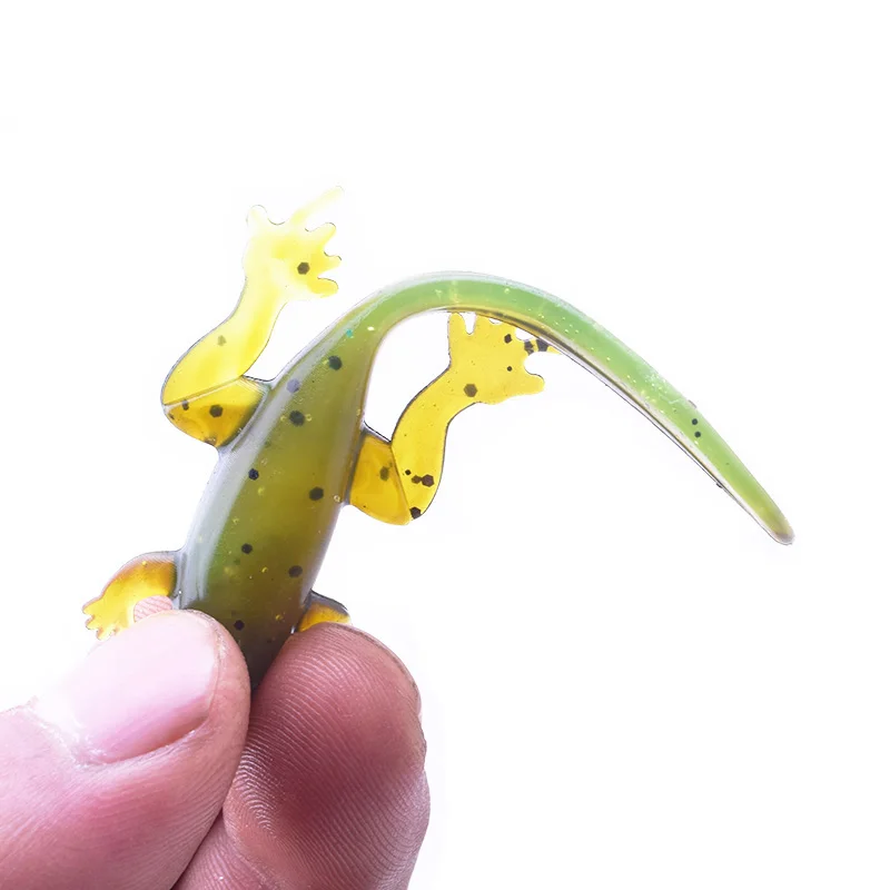 Señuelos blandos de pesca con insectos realistas, anzuelos de 8cm y 3,5g, plantilla de silicona con gusanos, cebos artificiales con olor a pescado, aparejos Swimbaits, 6 unids/lote - imagen 5