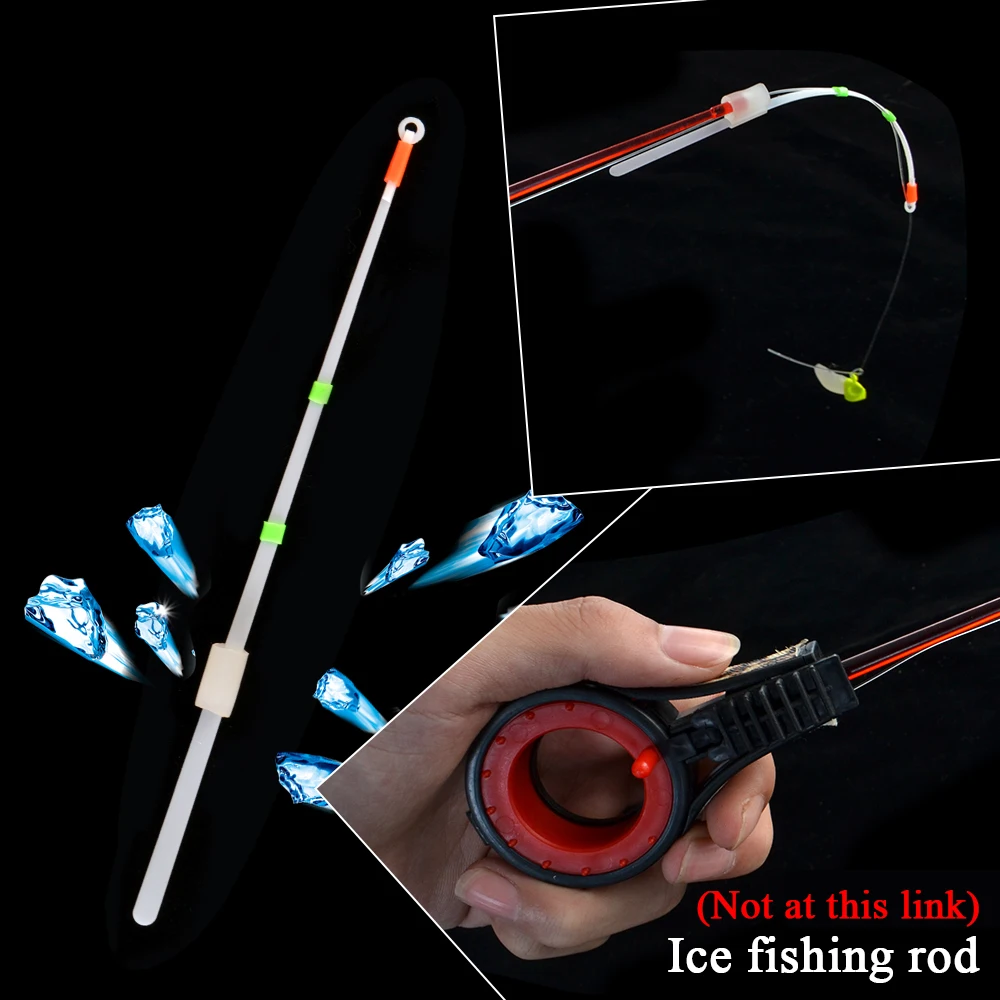 NGB 20 piezas caña de pescar de invierno sección de punta superior 10cm 12cm 14cm 16cm 18cm Mini caña de pescar en hielo accesorios de pesca - imagen 3