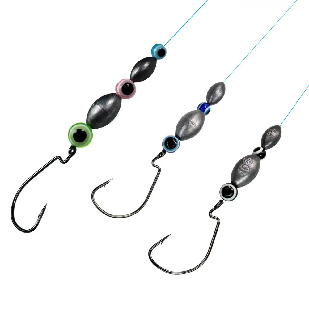 100/130 Uds. Kit de cuentas de pesca de ojo de pez de 10mm y 12mm, aparejos de Carolina, aparejos de impuestos, cuentas de plástico luminosas, juego DIY, aparejos de pesca de lubina - imagen 3