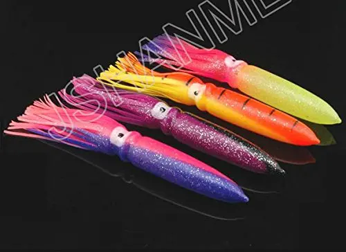 JSM Señuelos de Pesca blandos para agua salada, cebo de plástico para pesca jigging, 6 unidades por lote - imagen 4