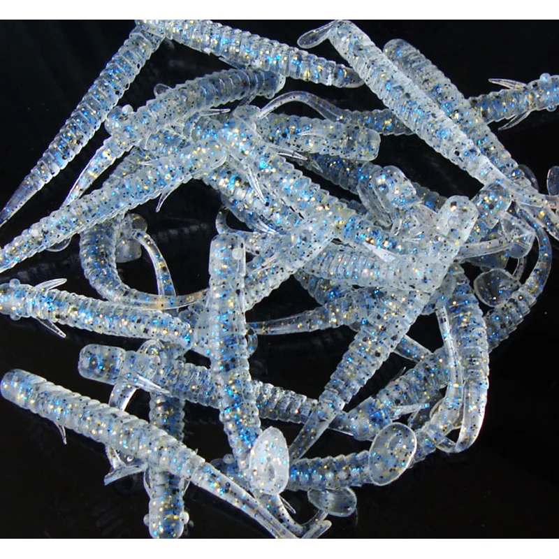 Señuelos artificiales de pesca simulación Loach tierra gusano cebo suave 8cm 2g cebos de gusano lote 6 piezas - imagen 2