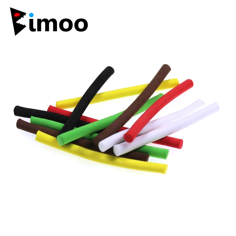 12 unids/pack terrestre atado de moscas paracaídas poste de espuma cilindro para Boobie mosca seca atado estimulador hierba tolva escarabajo araña mosca