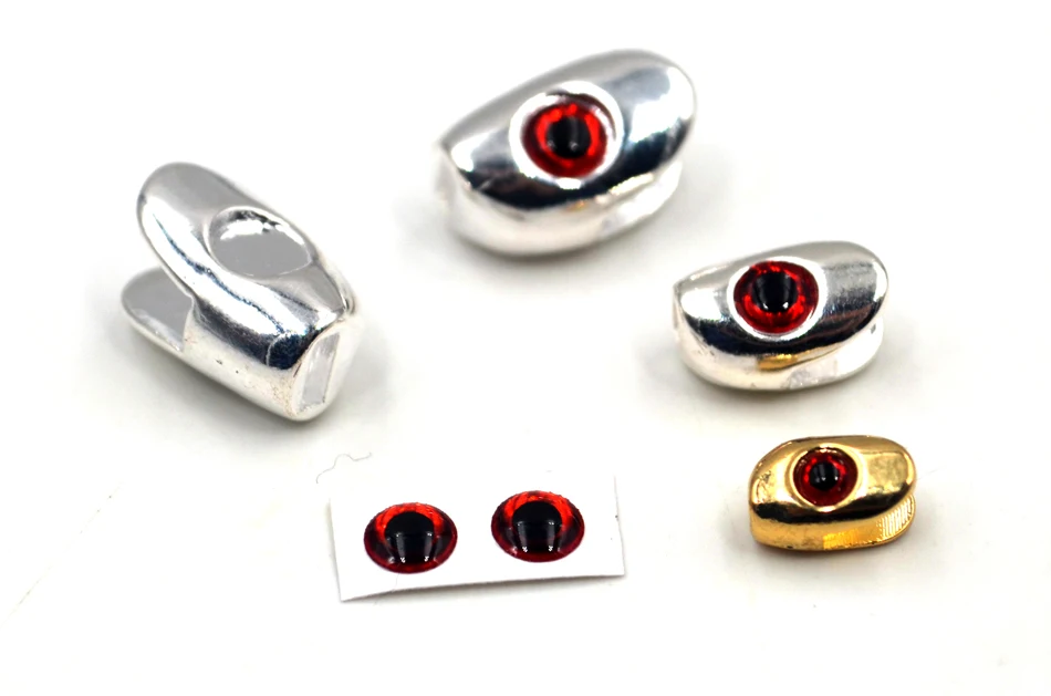 MNFT-cabezas ponderadas de calavera de pescado con ojos 3D, tamaño L M S, señuelo de pesca con mosca para serpentinas, materiales para atado de moscas - imagen 5