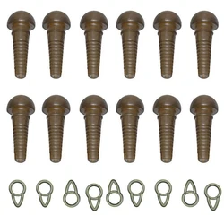 Fundas de seguridad para pesca de carpa, Clips de plomo de seguridad, aparejos de pesca, accesorios de pesca, 30 unidades