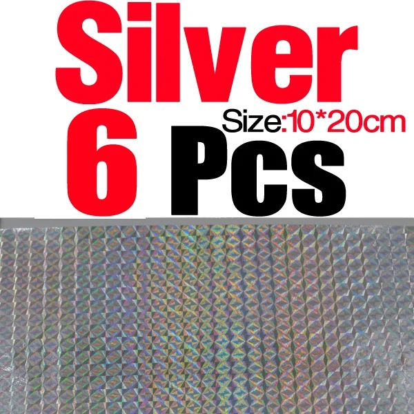 6pcs Silver