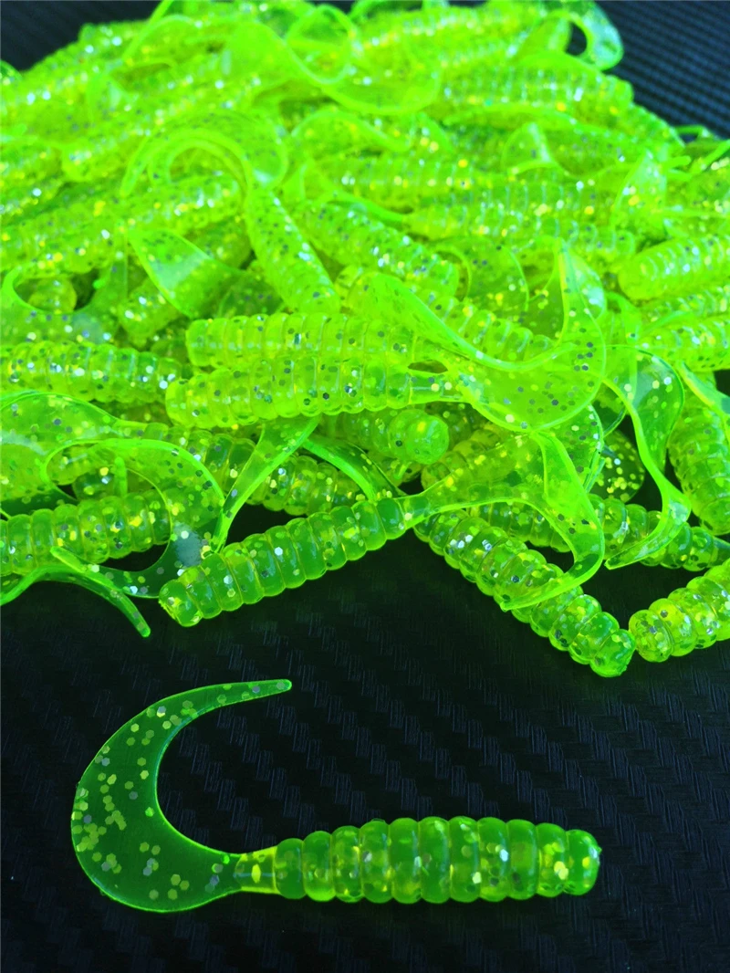 Señuelos de pesca de 6cm, 100 Uds., venta al por mayor, aparejos de pesca de mar, señuelo suave de proteína, cebo jerk, gusano, plantilla de pez, wobblers, señuelo de goma, poste gratis - imagen 3