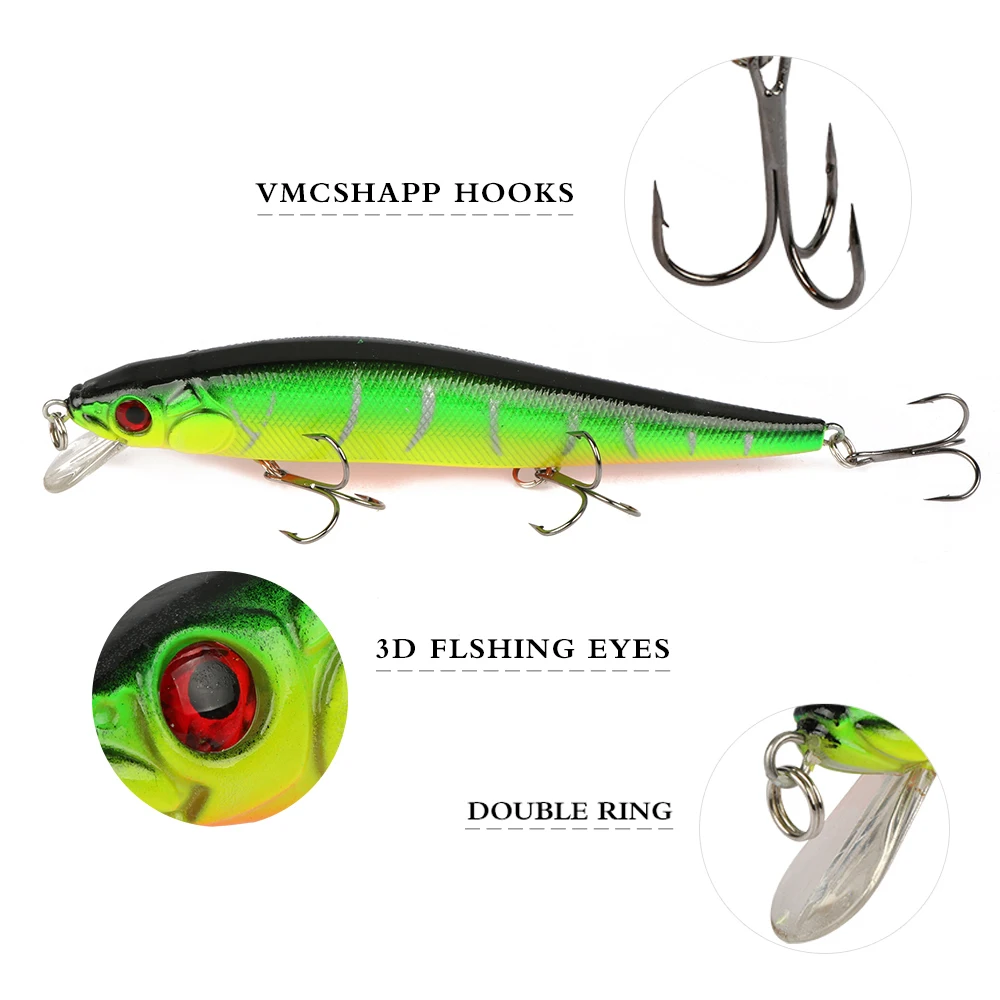 Goture-señuelo de pesca de pececillo flotante, 16cm/23g, Wobblers, señuelos duros, cebo Artificial con ojos 3D, accesorios de pesca - imagen 4