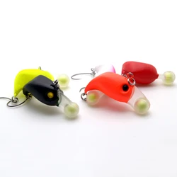 Señuelo de pesca de 1 piezas que se hunde, Mini VIB Minnow, 2,5 cm, 3g, Artificial, pequeño, duro, anzuelo afilado, Crankbait, Wobbler, aparejos de trucha
