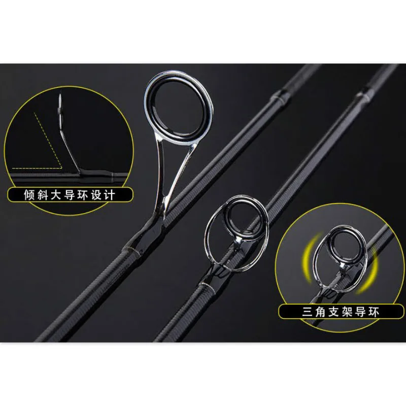 YUANWEI-caña giratoria de fundición, 2 seg, 2,4 m/6-14LB M, señuelo de carbono, caña de pescar Olta - imagen 5