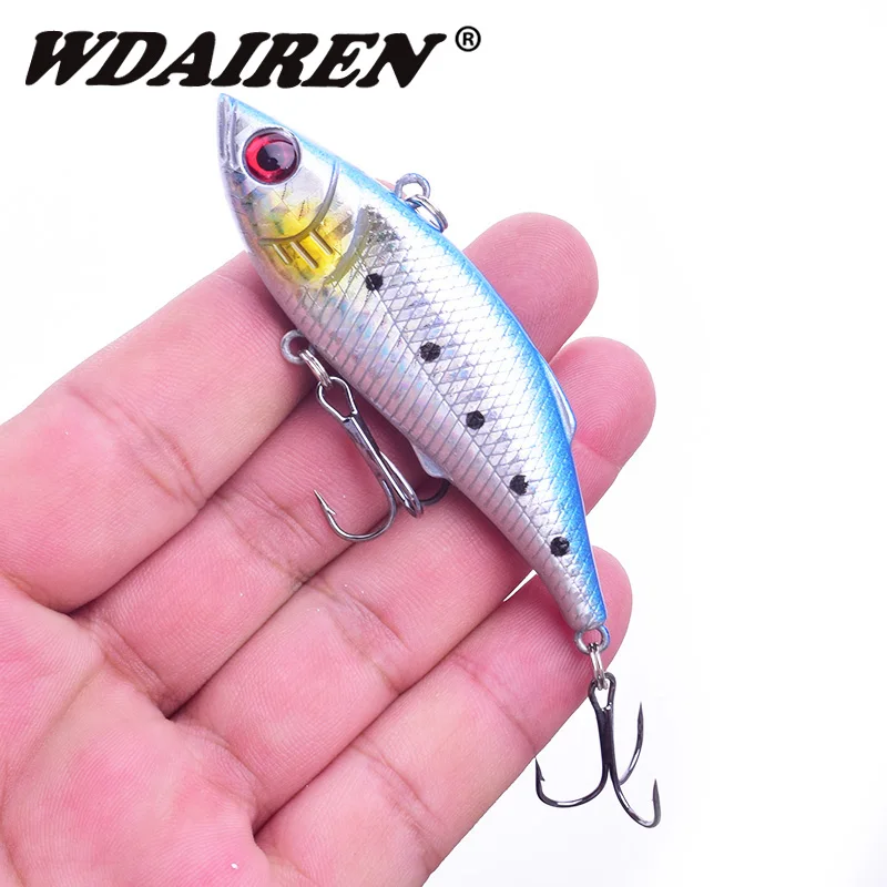 Señuelo duro de pesca que se hunde por vibración, 7,5 cm, 9,5g, Vib, Wobblers, aparejos de pesca de agua salada - imagen 3