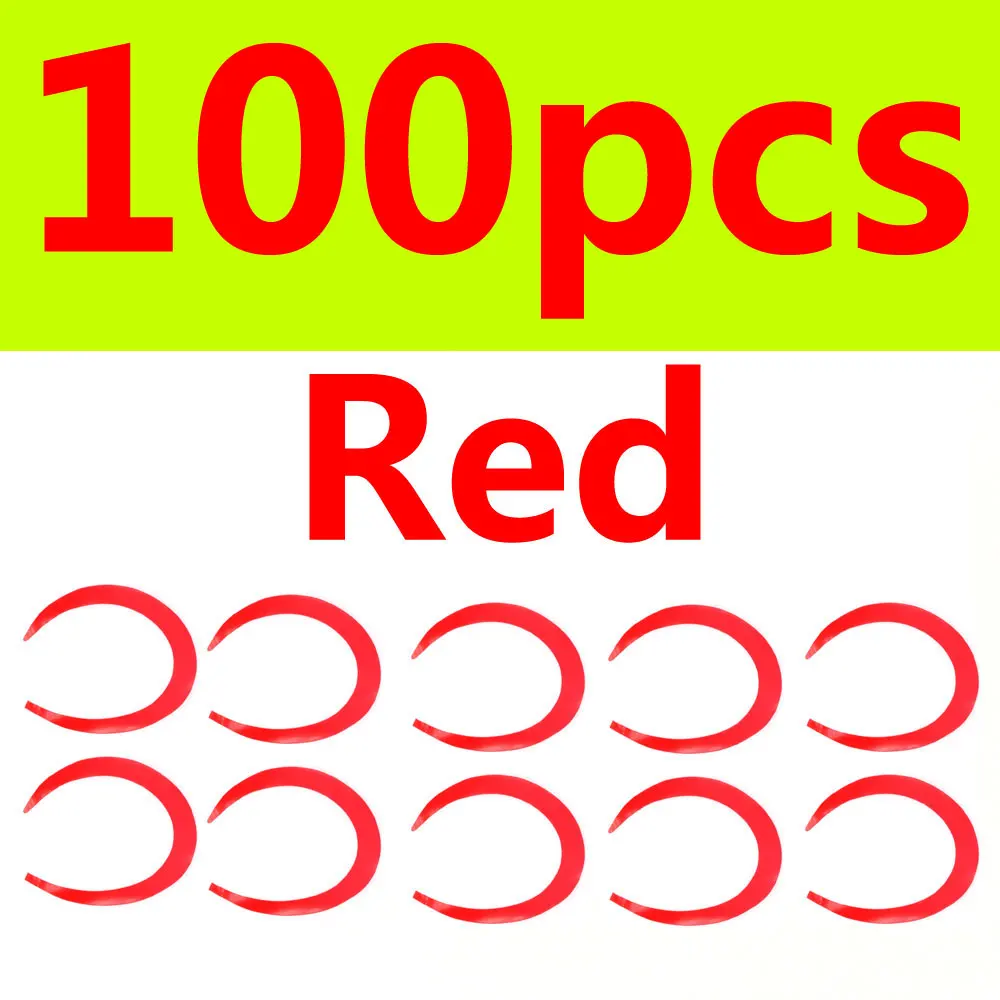 100pcs red