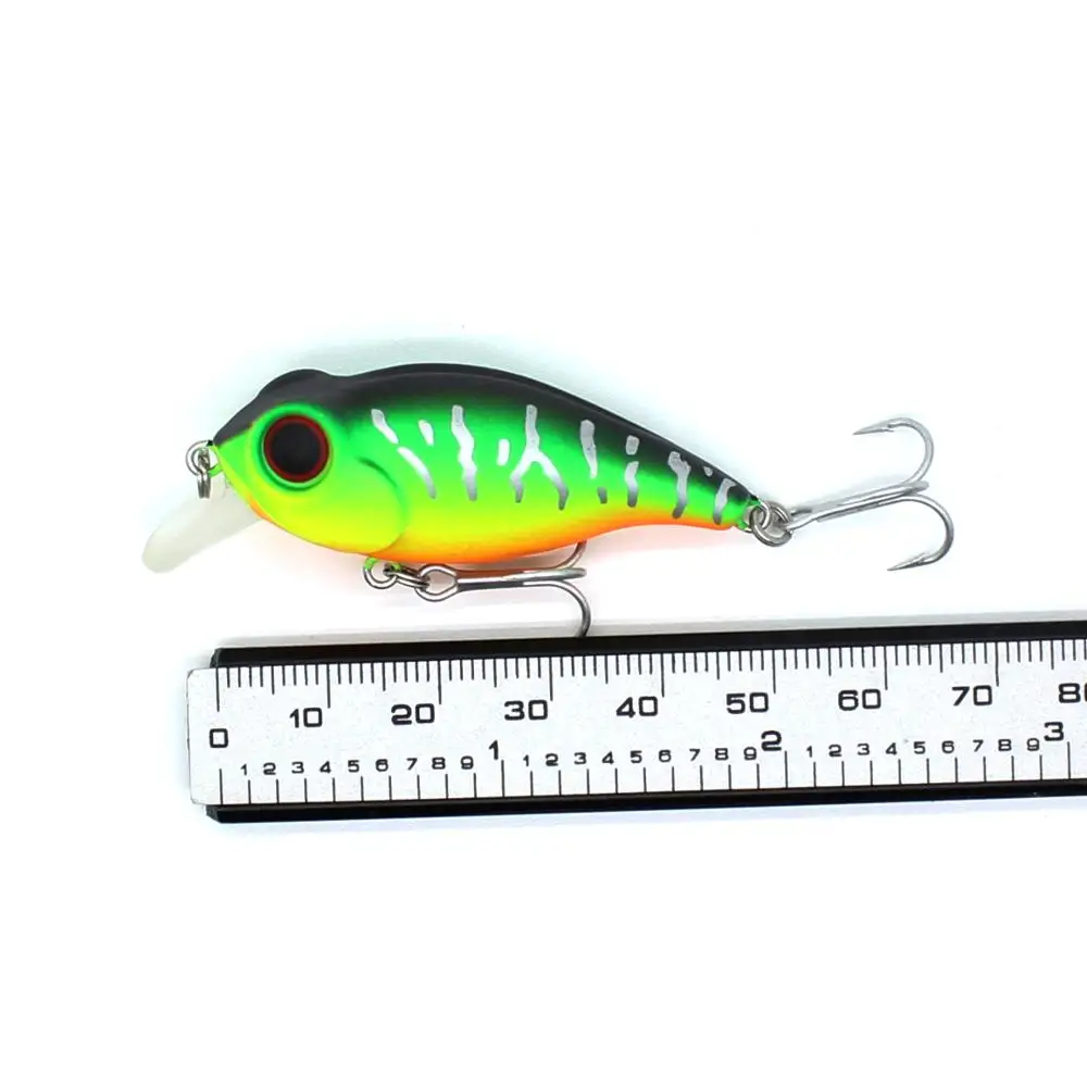 AOCLU-Manivela de cebo de pececillo flotante, sonajero de bolas móviles, cabeza de pez dorado, anzuelo VMC de bajura, buceo profundo, 1,2 m, 50mm, 5,7G - imagen 5