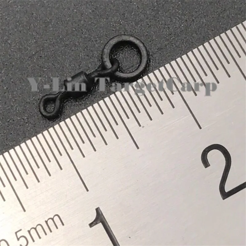 Anzuelo de pesca de carpa UK20 #, accesorio de calidad de marca, Micro eslabones a presión, lazos de enlace, cambio rápido, con anillo - imagen 3