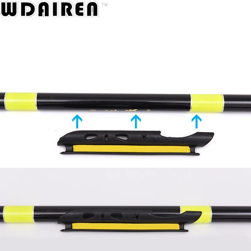 Líneas de placa de enfriamiento de pesca, soporte de barra, pies de bobina de mano para XB-242 de poste de 2,7 M, 3,6 M, 4,5 M, 5,4 M, 6,3 M, 5 piezas - imagen 2