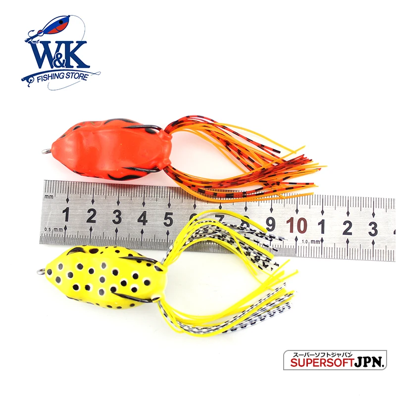 Cebo de pesca de Superficie suave, señuelo de rana realista para Lucio, lubina, cabeza de serpiente, río, 5 cm, 9 g - imagen 3