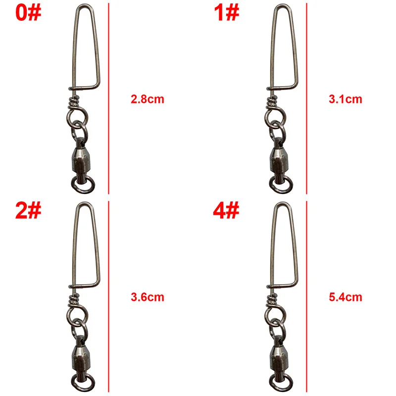 Easy Catch-rodamiento de bolas de pesca, juego de conectores de señuelos duros con caja, 75 unidades - imagen 2